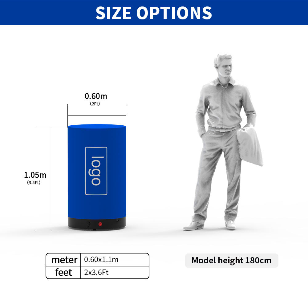 Straight Cocktail Table Size