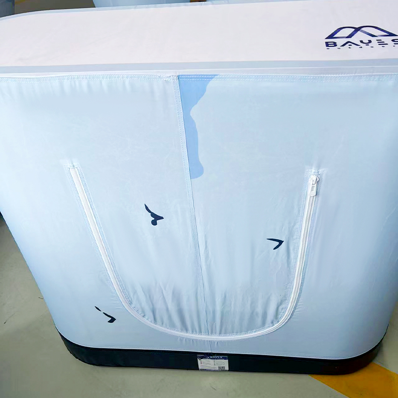inflatable table back side