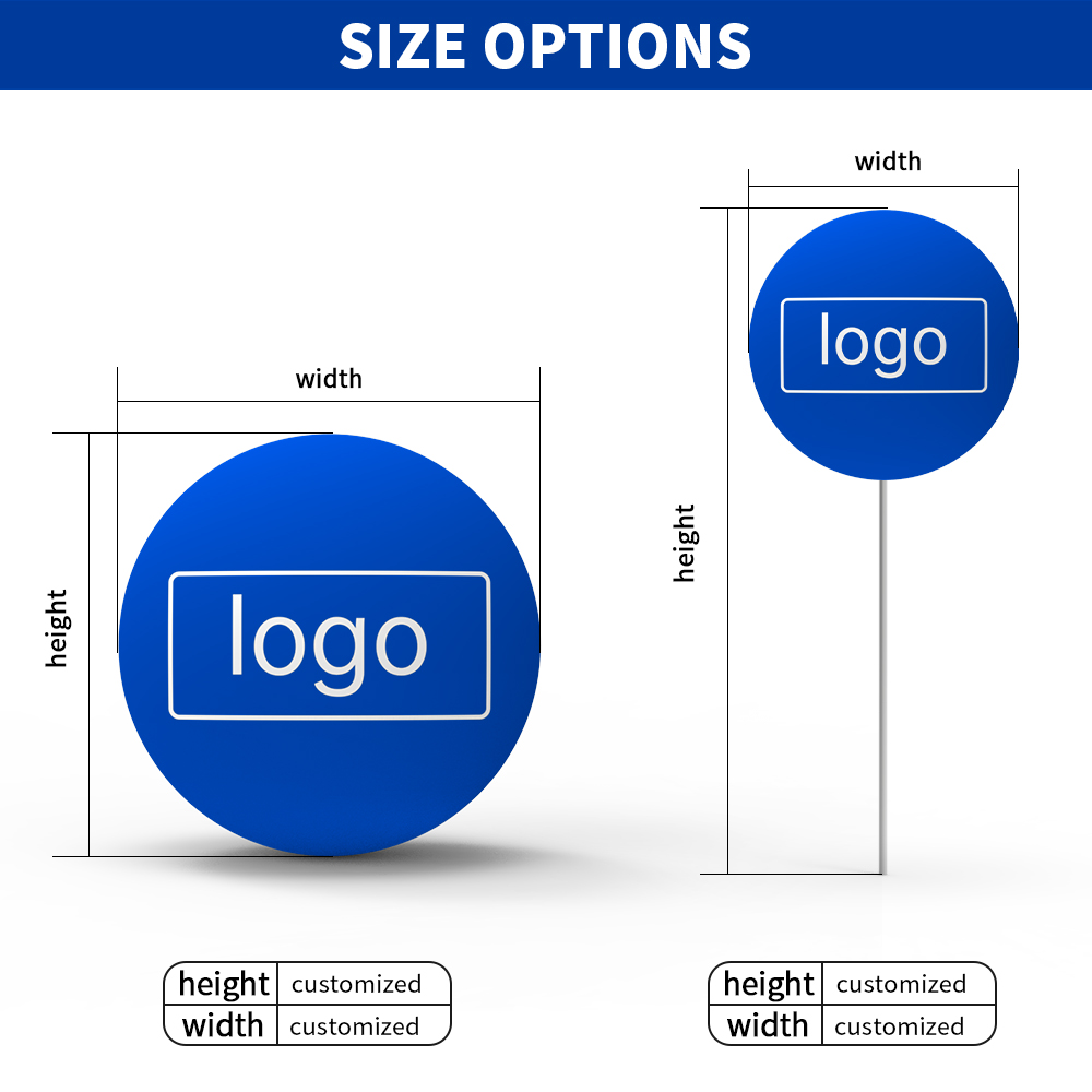 pvc inflatable balloon size