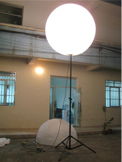 inflatable advertising balloon with pole