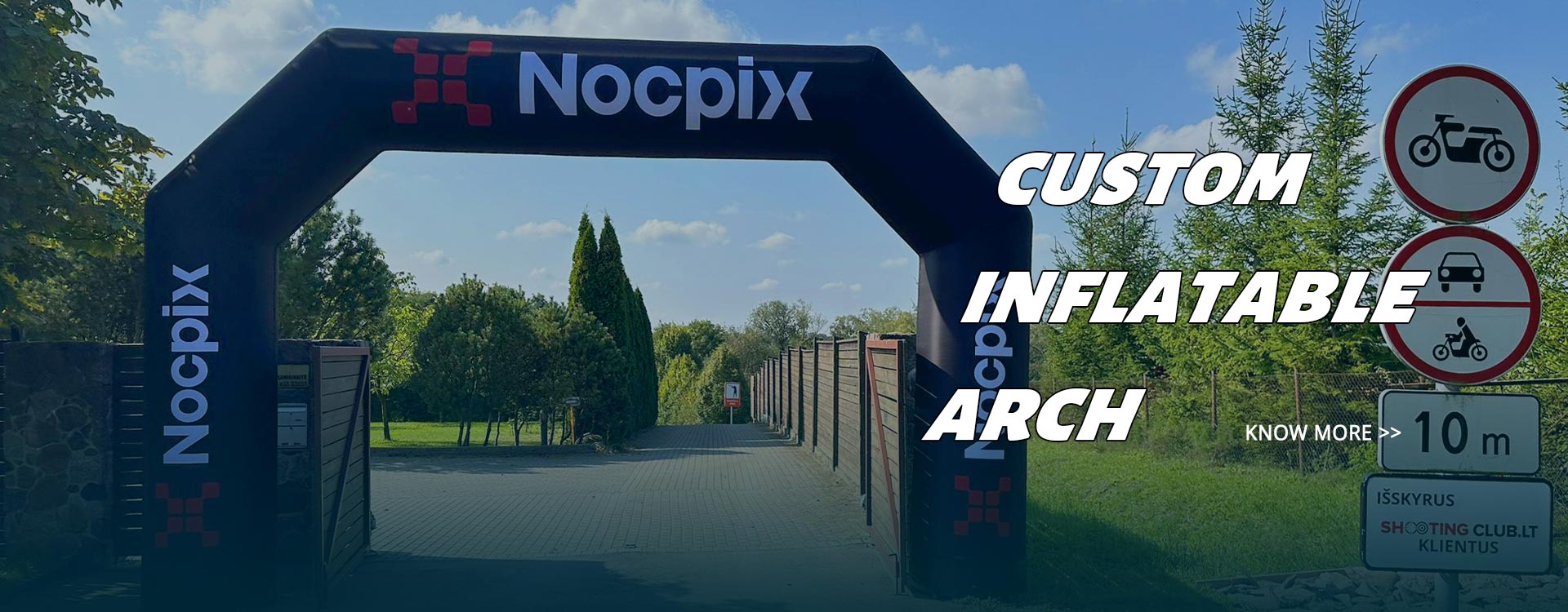 custom inflatable arch in Lithuania