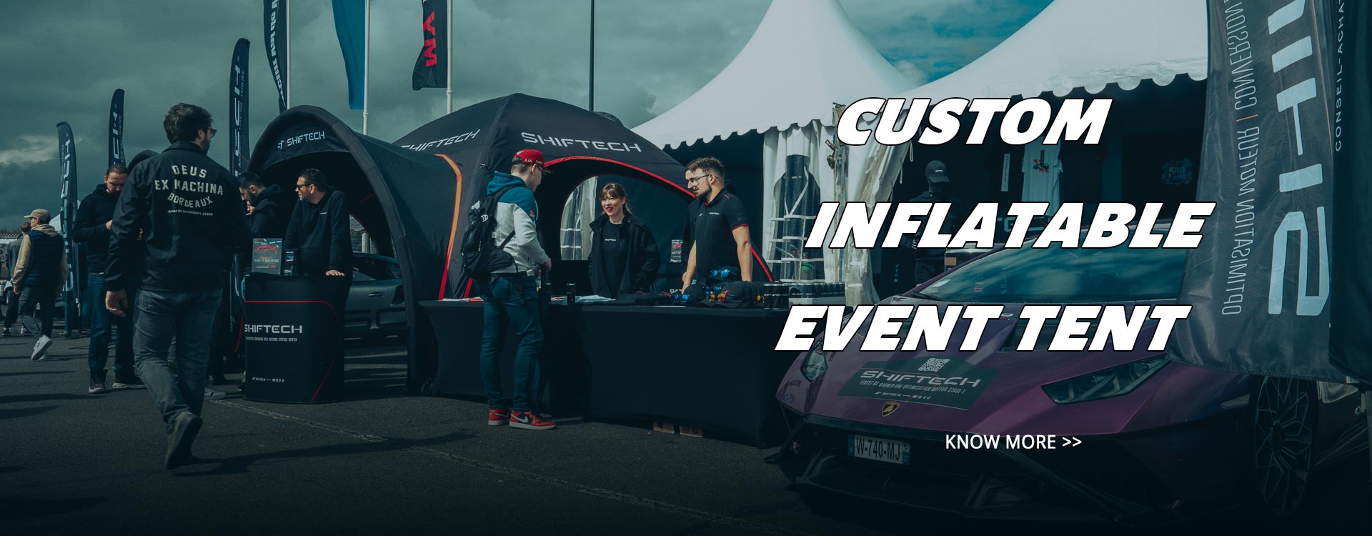 custom inflatable event tent in France