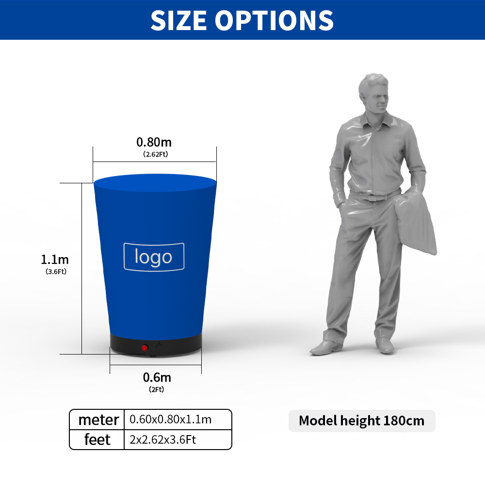 Tapered Cocktail Table Size