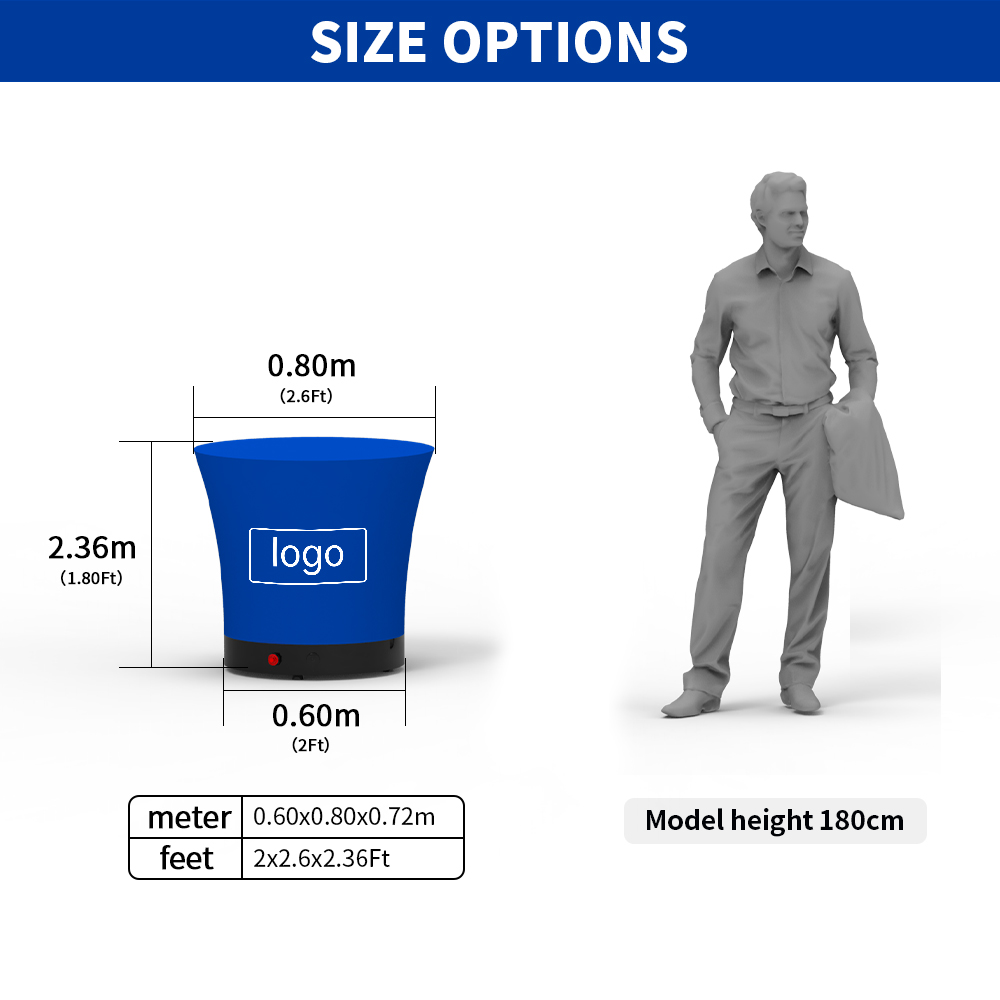bar table size