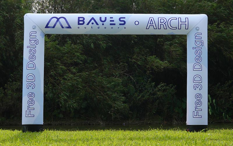Straight inflatable arch