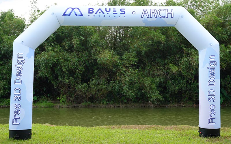 Hex inflatable arch